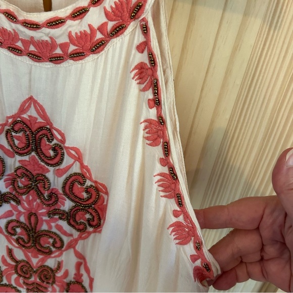 Lula Soul Beaded Embroidered Swing Dress. Size Medium. - Picture 4 of 16